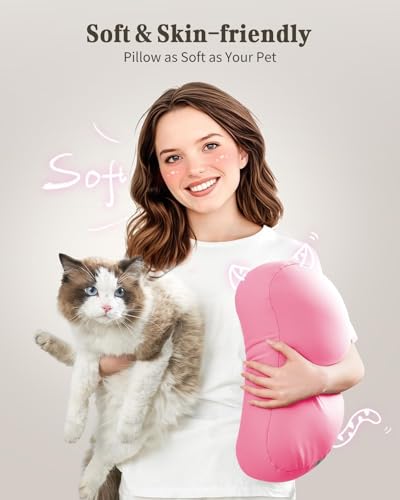 SAIJI Kindle Pillow Stand for Bed – iPad & Tablet Holder (Pink) - color: Pink
