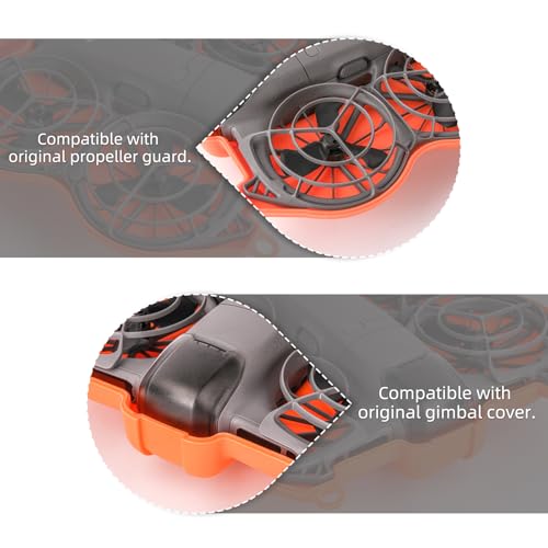Protective Case for DJI Neo 2，Portable Compact Travel Carrying Case Storage Case for DJI Neo 2 Accessories (Black) - size: Small