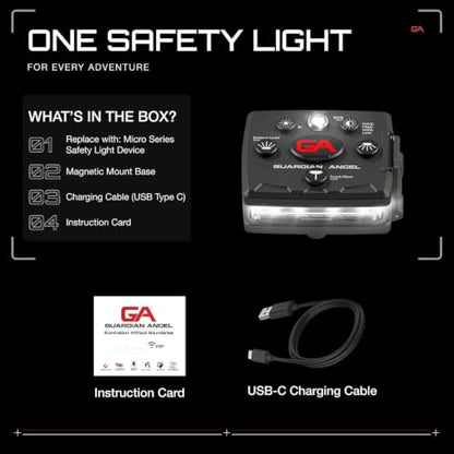 Guardian Angel Micro Safety Light - Green Front & Green Rear - color: Green/Green