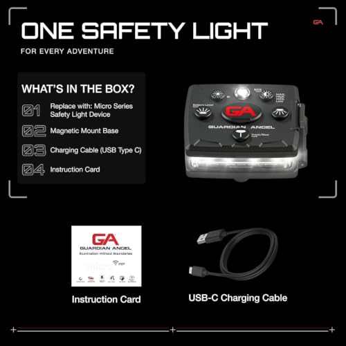 Guardian Angel Micro Safety Light - Yellow Front & Yellow Rear - color: Yellow/Yellow