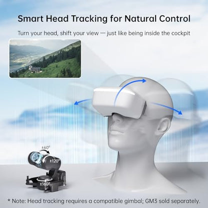 CADDXFPV Walksnail Goggles L, 1080p 4.5-Inch FPV Goggles, Head Tracking