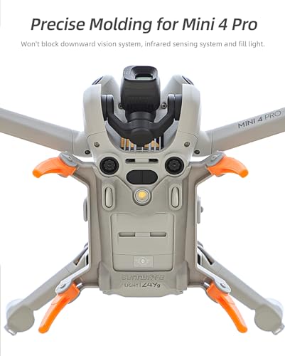Landing Gear for DJI Mini 4 Pro, Spider Leg Foldable Extension Landing Gear, Portable Mini 4 Pro Drone Bracket Protective Stand (Gray) - color: Gray