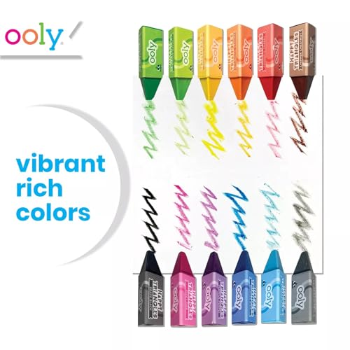 Ooly Jumbo Triangle Crayons for Toddlers, Set of 12 - style: Jumbo Triangle