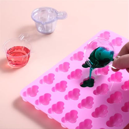 200Pcs 40ml Disposable Plastic Resin Mixing Cups Multipurpose Dispensing Cup for Mixing Paint, Stain, Epoxy, Resin (Clear)