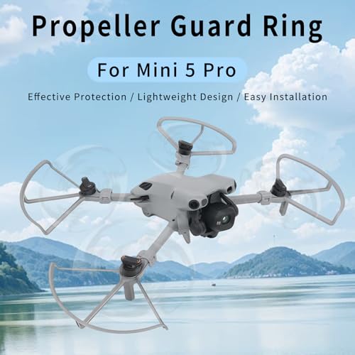 Mini 5 Pro Propeller Guards, 4Pcs Quick Release Propeller Blades Protector Anti-collision Paddle Bumper Rings for DJI Mini 5 Pro Drone Accessories