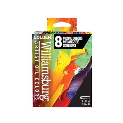 Williamsburg Artist Oil Colors, Mixing Colors Set, 8 Colors