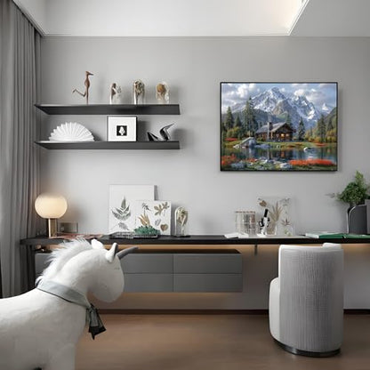 Shouruihua Square Diamond Art Kits, Mountain Diamond Painting Kit for Adult - color: Natural Scenery