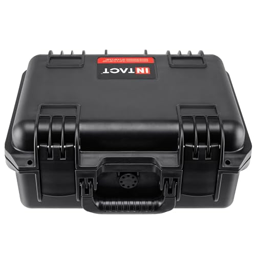 Eylar 14" Intact Premium Series Camera Hard Case, IP67 Waterproof Dustproof Crushproof, TSA Approved, Customizable Pluck Foam, Protective Carrying Case for Cameras, Lenses, Drones, Gear (Black)