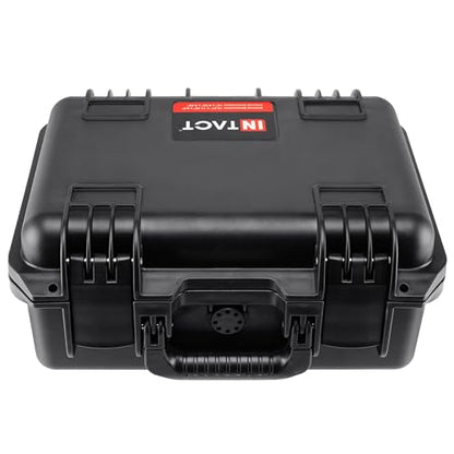 Eylar 14" Intact Premium Series Camera Hard Case, IP67 Waterproof Dustproof Crushproof, TSA Approved, Customizable Pluck Foam, Protective Carrying Case for Cameras, Lenses, Drones, Gear (Black)