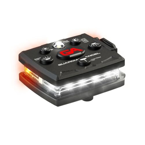 Guardian Angel Micro Safety Light - White Front & Orange Rear - color: White/Orange