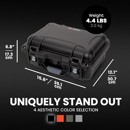 NANUK 915 DJI™ Mini 5 Pro Fly More Combo Plus - Waterproof Hard Case with Drone Foam Insert, Crushproof, Portable Travel Case, Made in Canada - Black (15.8" x 12.1" x 6.8") - color: Black