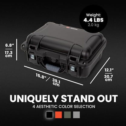 NANUK 915 DJI™ Mini 5 Pro Fly More Combo Plus - Waterproof Hard Case with Drone Foam Insert, Crushproof, Portable Travel Case, Made in Canada - Black (15.8" x 12.1" x 6.8") - color: Black