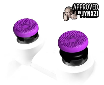 KontrolFreek FPS Freek Frenzy for Xbox One and Xbox Series X Controller | Performance Thumbsticks | 1 High-Rise, 1 Mid-Rise | Purple/Black