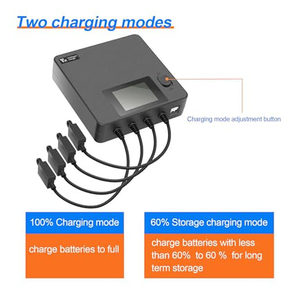 Display Battery Charger for DJI Air 3S 3,Full and Storage Charge