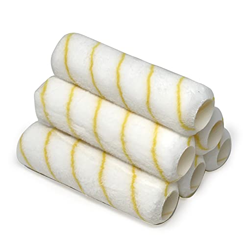 Allgala Paint Roller Covers, 6 Pack 9 Inch Shedless Lint Free Painter Roller Covers 1/2 in Roller Naps for Paint Roller Kit - size: 9" (Pack of 6)