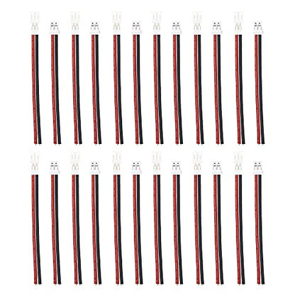 10Pairs Tiny Whoop JST-PH 2.0 Male Female Connector Cable Wire & 6X JST-PH to 4mm Banana Parallel Adapter Battery Charging Lead Cable