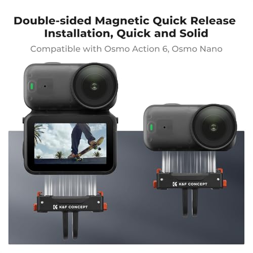 K&F CONCEPT 2 Pack Magnetic Adapter Mount for DJI Osmo Nano/Osmo Action 6 - size: 2Pack