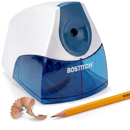 Bostitch Electric Pencil Sharpener for Classroom and Desk, Stall Free, Blue - color: Blue (Pack of 1)