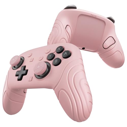 PlayVital for Nintendo Switch 2 Pro Controller Silicone Cover – Samurai Edition Protective Skin Case for Switch 2 Pro Controller with Back Button Caps & Thumb Grips & Stickers - Cherry Blossoms Pink - color: Cherry Blossoms Pink