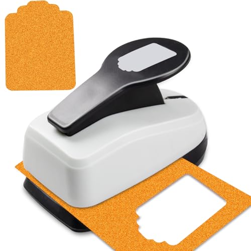 Tag Hole Punches for Paper Crafts, 2 inch Tag Punch Paper Punches - style: Tag