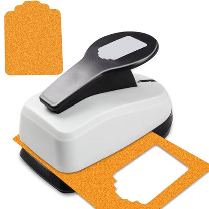 Tag Hole Punches for Paper Crafts, 2 inch Tag Punch Paper Punches - style: Tag