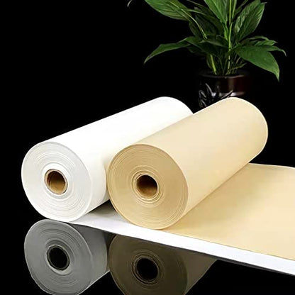 MEGREZ Roll Pack Thicken Chinese Calligraphy Paper - color: Yellow, size: 13.8 in x 328 ft