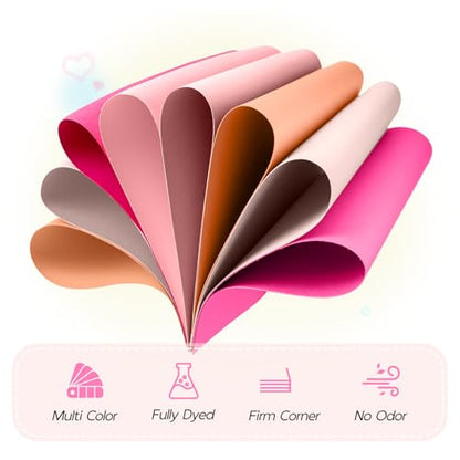 65lb Pink Cardstock 8.5 x 11 Pink Construction Paper - color: pink