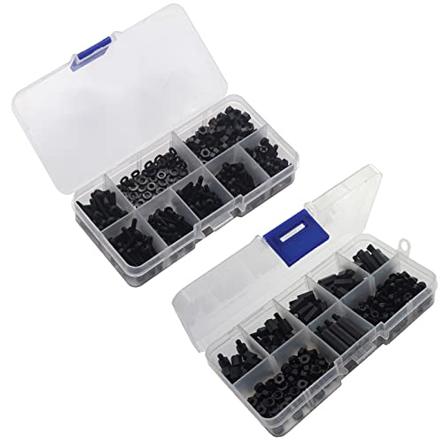 ShareGoo M3 Nylon Standoffs Hex Spacers Screws Bolts Screws Nuts Assorted kit for RC FPV Drone Quadcopter Frame Audunio PCB Board