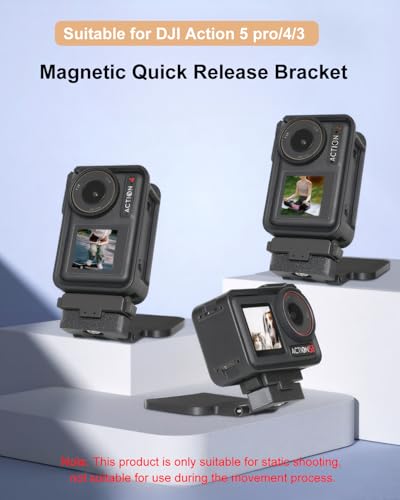 Magnetic Stand Base for DJI Osmo Action 5 Pro/4/3/OSMO 360 Mount Accessory - size: 1PC-with magnetic base