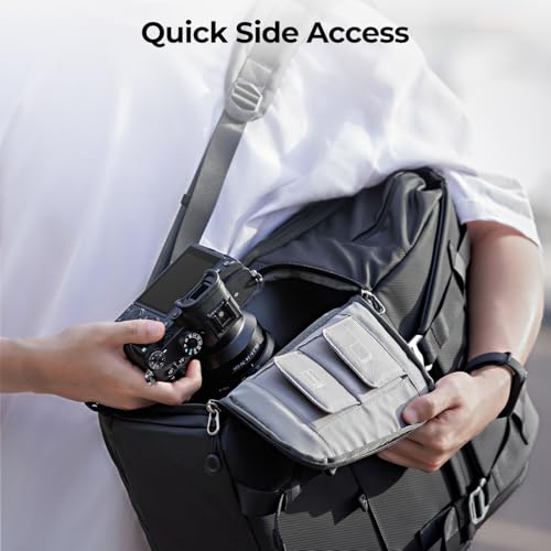 K&F CONCEPT Camera Backpack, 20L Camera Bags for Photographers - color: 02-black