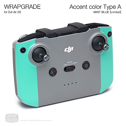 Wrapgrade Skin Compatible with DJI Air 2S | Accent Color A (Mint Blue) - color: Mint Blue
