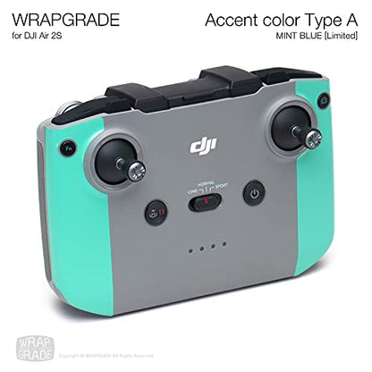 Wrapgrade Skin Compatible with DJI Air 2S | Accent Color A (Mint Blue) - color: Mint Blue