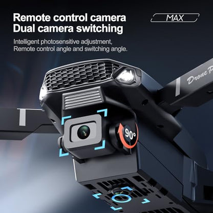 ikaufen E88 Drone No screen control, Camera for Adults RC Drone With 720P HD Dual Camera WiFi FPV Foldable Quadcopter Aircraft +2 Battery (E88 No screen control+ 2 Battery) - size: E88 Dual Camera No Screen Control + 2 Battery