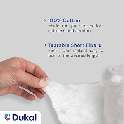Dukal CR1-12 Cotton Roll, 1 lb., White, Pack of 12