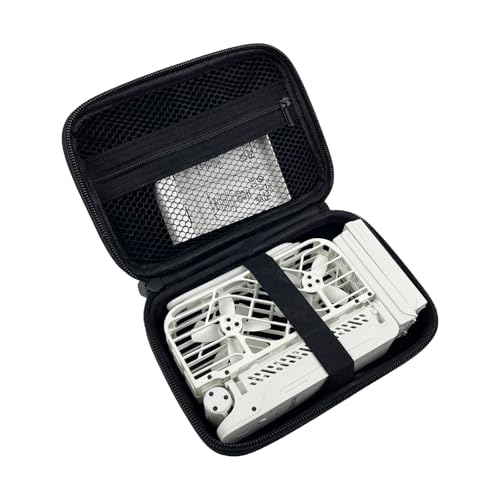 Black Hoverair X1 Camera Case - Store Drone, Charger, 2 Batteries - Smart Case with Carrying Strap