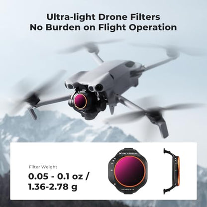 K&F CONCEPT 4Pack Variable ND CPL UV Filter Set for DJI Mini 5 Pro - style: ND2-32 & ND32-512 & CPL &UV