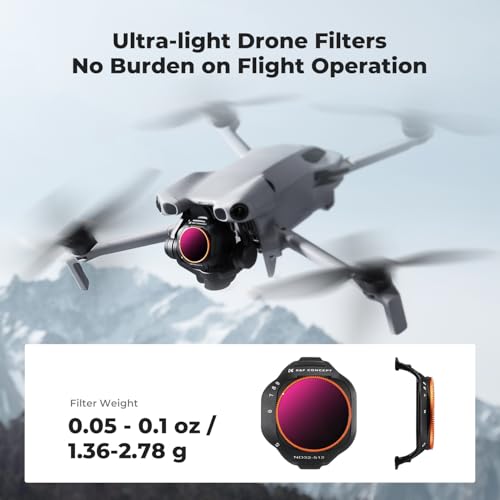 K&F CONCEPT 4Pack Variable ND CPL UV Filter Set for DJI Mini 5 Pro - style: ND2-32 & ND32-512 & CPL &UV
