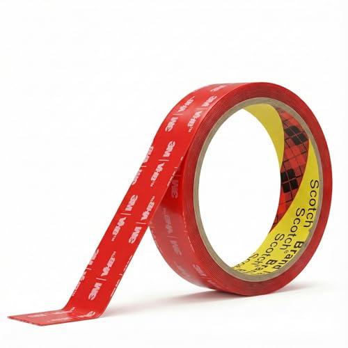 3M Double Sided Clear Tape Made of 3M 4905 Vhb 1" x 10 Ft Heavy Duty Mounting Tape Transparent Permanent Bonding Waterproof UV Resistant for Automotive Trim Emblems Spoilers Home Office Décor - size: 1" x 10 Ft