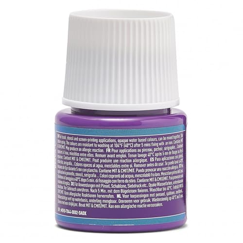 Pebeo Setacolor Opaque Fabric Paint, 45ml, Fig - color: Fig, size: 1.52 Fl Oz (Pack of 1)