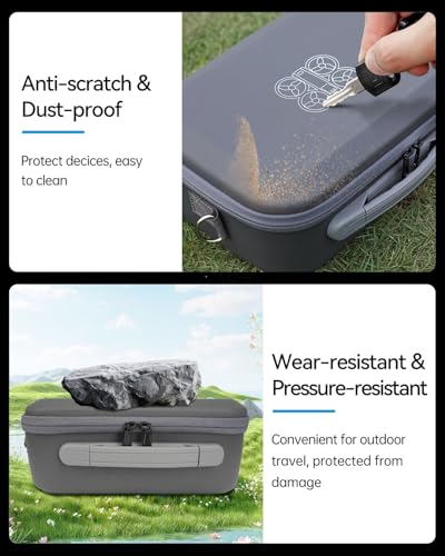 LKTOP Carrying Case for DJI Neo Fly More Combo,PU Leather Shoulder Bag