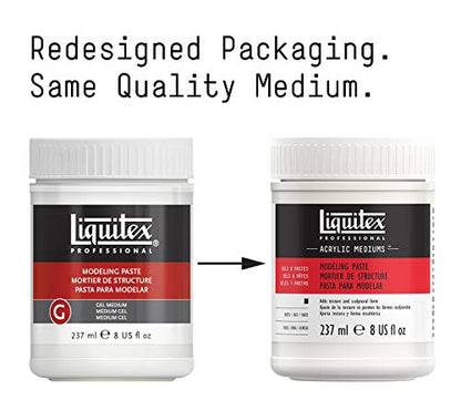 Liquitex Professional Modeling Paste, 237ml (8-oz) (Pack of 2) - color: Modeling Paste, size: 1 Count (Pack of 2), style: 8-oz