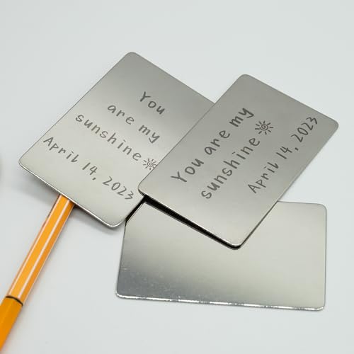 StayMax Metal Engraving Blank Stamping Blanks Metal Plate 10 Pack 3.3 * 2.1 Inch
