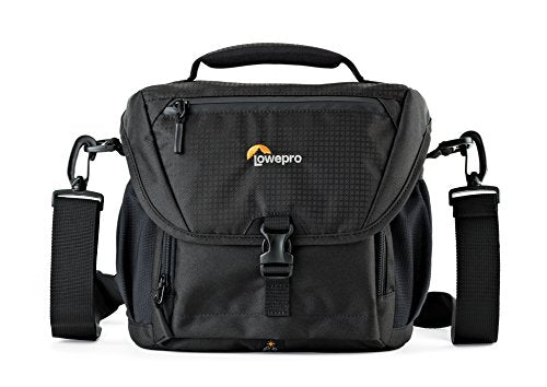 Lowepro LP37121, Nova 170 AW II Camera Bag, Fits DSLR with 24-105mm Attached Lens, Compact Photo Drone, 1-2 Additional Lenses, Flash, Black - size: 170AW II