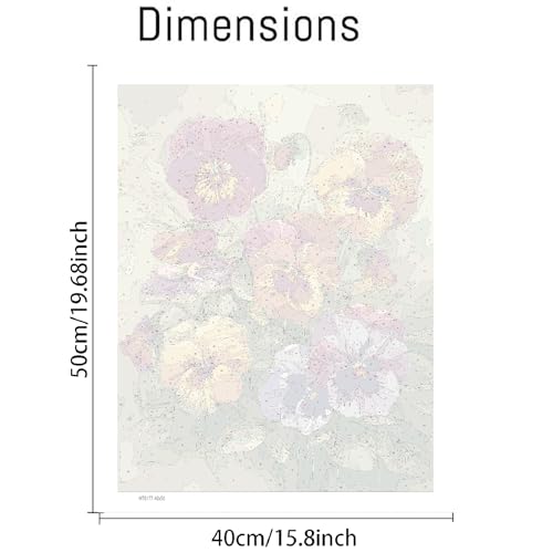 VIGEGU Flowers Paint by Numbers Kit for Adults Beginner 16x20 Inch - color: MT6177