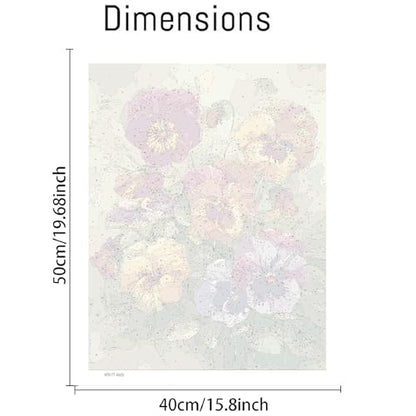 VIGEGU Flowers Paint by Numbers Kit for Adults Beginner 16x20 Inch - color: MT6177
