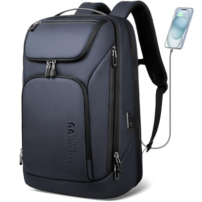 hk Business Smart Backpack for Men Anti-Theft for 17.3 Inch Laptop - color: Blue