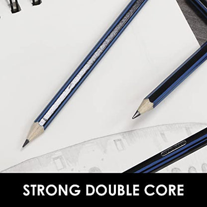 BAZIC PRODUCTS Drawing Sketching Pencils, 8B to HB Graphite, 2-Pack - size: 1 Count (Pack of 2)