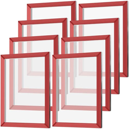 Zonon 8 Pcs Aluminum Screen Printing Frames 10 x 14 Inch, 160 Mesh - size: 10 x 14 Inch