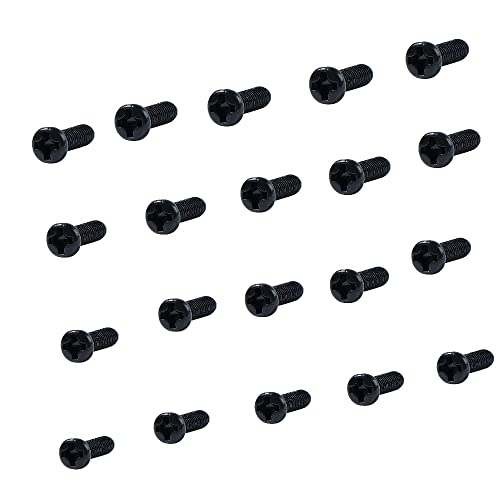Cell Phone Screws Replacement Kit 20 Pack - Tiny Screws with Small Screwdriver for Samsung LG Android Smartphones Eyeglasses Sunglasses Repair (Black)