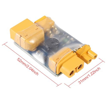 Smoke Stopper for FPV Drone: Short-Circuit Protection XT30/ XT60 Lipo Safety Detecting Switch with Alarm Buzzer for RC 2-6S Battery Flight Controller ESC Stack VTX 3PCS - color: 3PCS